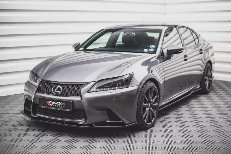 Maxton Design Frontlippe V.1 für Lexus GS F Sport Mk4 (L10) Hochglanz schwarz – Ansicht 1