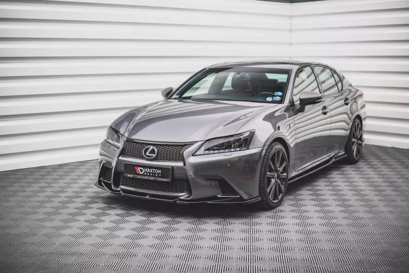 Maxton Design Frontlippe V.2 für Lexus GS F Sport Mk4 (L10) Hochglanz schwarz – Ansicht 1
