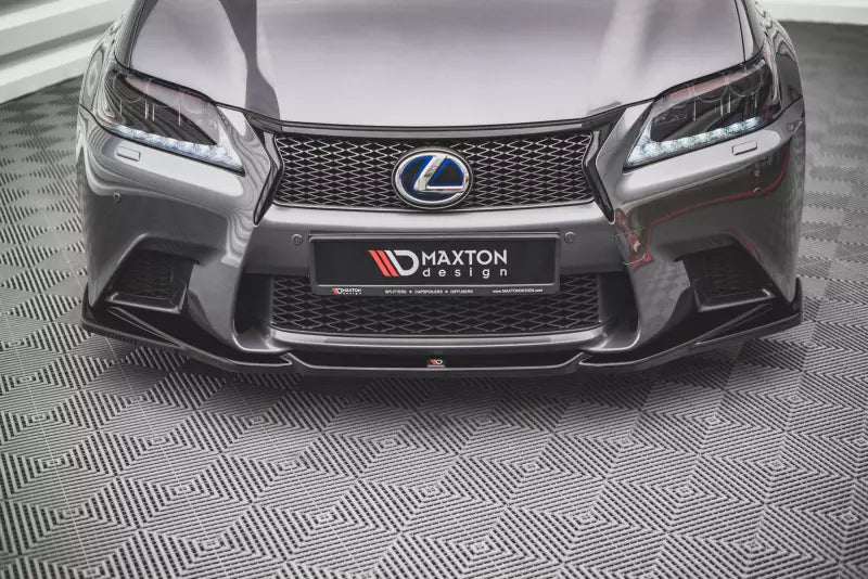 Maxton Design Frontlippe V.2 für Lexus GS F Sport Mk4 (L10) Hochglanz schwarz – Ansicht 2