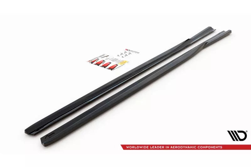 Maxton Design Seitenschweller (Paar) für Lexus GS F Sport Mk4 (L10) Hochglanz schwarz – Ansicht 3