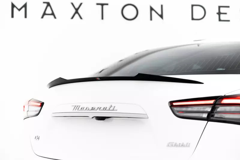 Maxton Design Heckspoiler Lippe für Maserati Ghibli Hochglanz schwarz – Ansicht 1