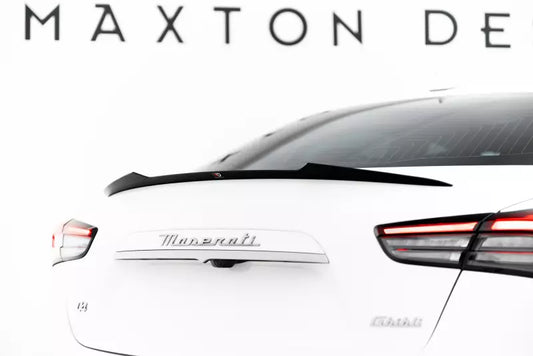 Maxton Design Heckspoiler Lippe für Maserati Ghibli Hochglanz schwarz – Ansicht 1
