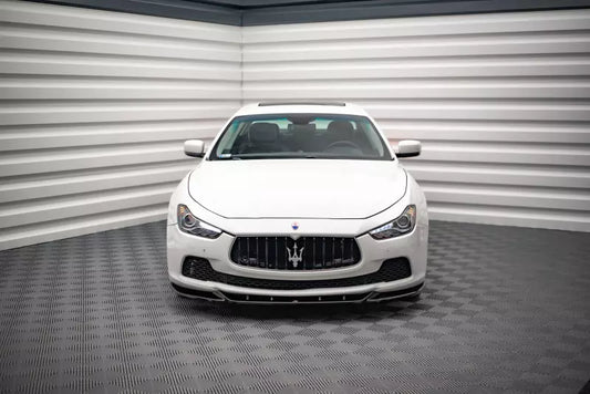 Maxton Design Frontlippe V.1 für Maserati Ghibli Hochglanz schwarz – Ansicht 1