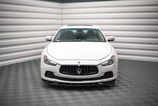 Maxton Design Frontlippe V.2 für Maserati Ghibli Hochglanz schwarz – Ansicht 1