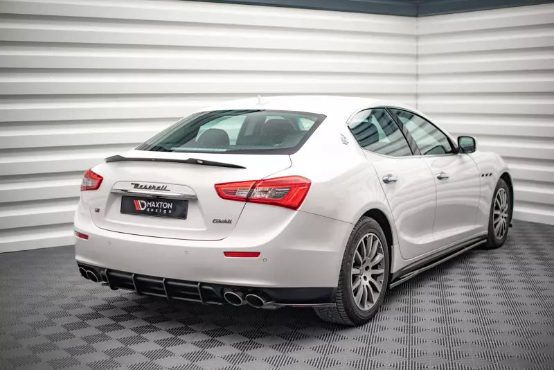 Maxton Design Diffusor Flaps für Maserati Ghibli Hochglanz schwarz – Ansicht 1
