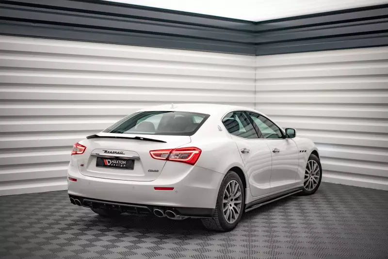 Maxton Design Seitenschweller (Paar) für für Maserati Ghibli Hochglanz schwarz – Ansicht 2