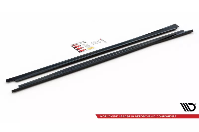 Maxton Design Seitenschweller (Paar) für für Maserati Ghibli Hochglanz schwarz – Ansicht 3