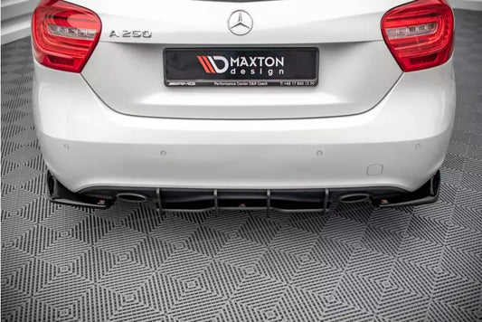 Maxton Design Street Pro Heckdiffusor für Mercedes A-Klasse W176 Schwarz – Ansicht 1