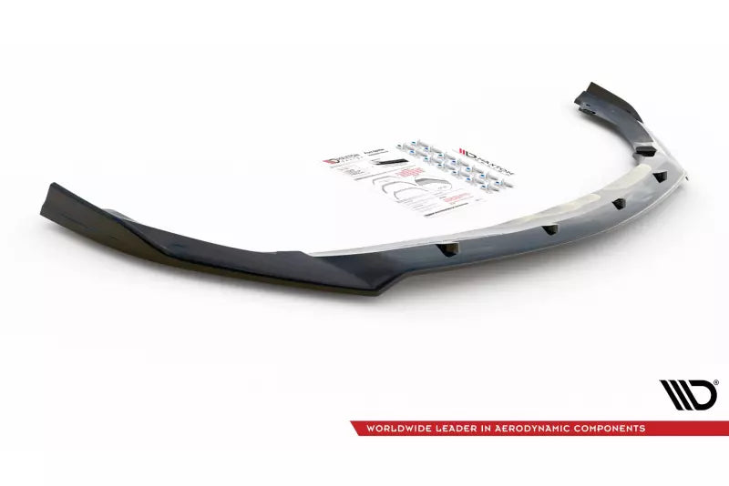 Maxton Design Frontlippe V.2 für Mercedes A-Klasse W176 Hochglanz schwarz – Ansicht 4