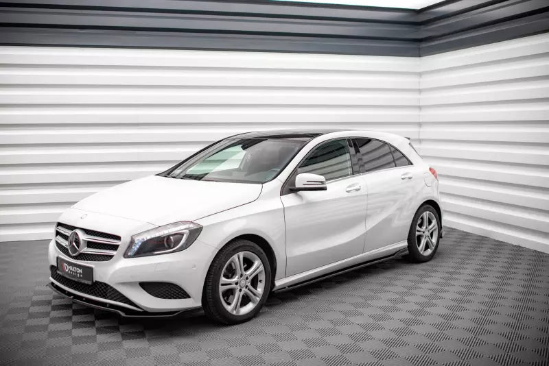 Maxton Design Seitenschweller (Paar) V.1 für Mercedes A-Klasse W176 Hochglanz schwarz – Ansicht 3