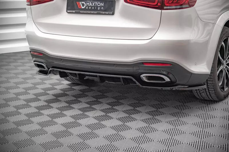 Maxton Design Heckdiffusor DTM Look V.1 für Mercedes GLS X167 AMG-Line Hochglanz schwarz – Ansicht 1