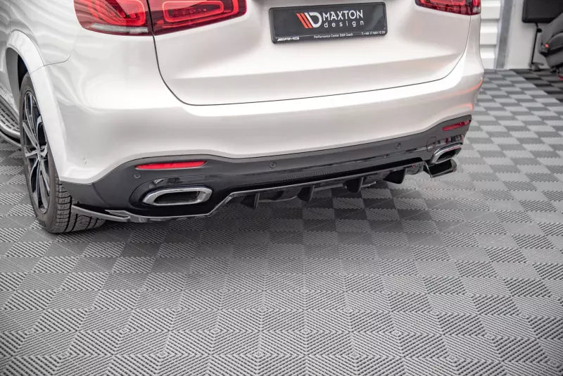 Maxton Design Heckdiffusor DTM Look V.1 für Mercedes GLS X167 AMG-Line Hochglanz schwarz – Ansicht 3