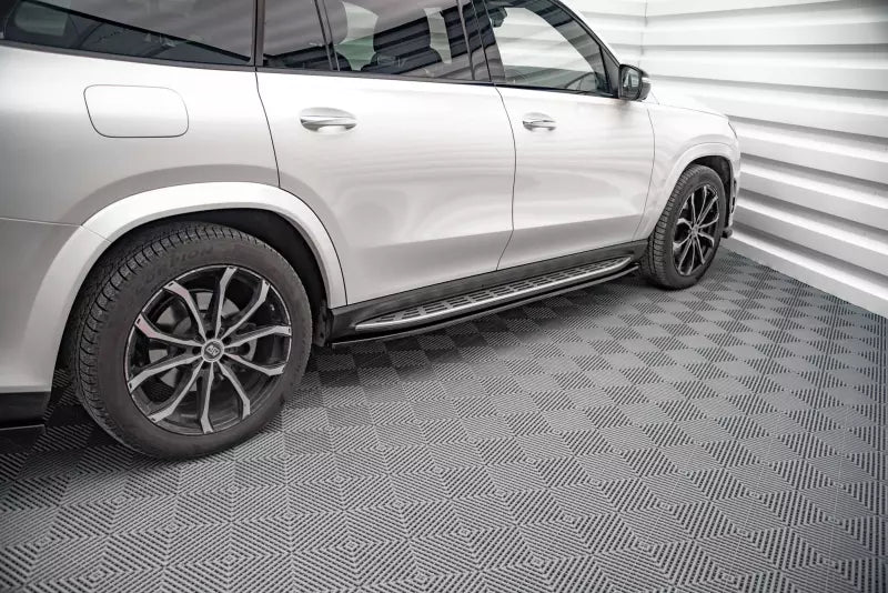 Maxton Design Seitenschweller (Paar) für Mercedes GLS X167 AMG-Line Hochglanz schwarz – Ansicht 1