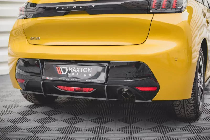 Maxton Design Street Pro Heckdiffusor für Peugeot 208 Mk2 Schwarz – Ansicht 1