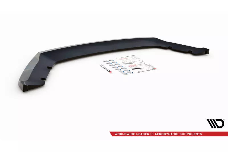 Maxton Design Frontlippe V.2 für Seat Leon Mk3 2012-2016 Hochglanz schwarz – Ansicht 4