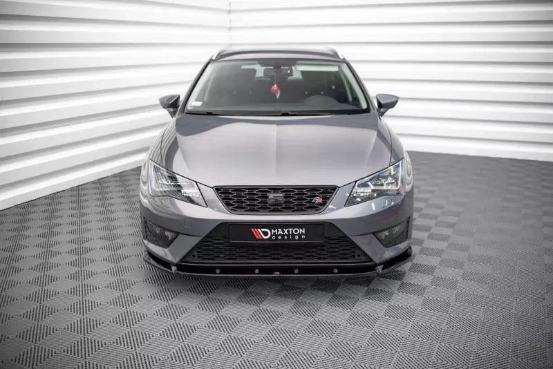 Maxton Design Frontlippe V.1 für Seat Leon FR / Cupra Mk3 Hochglanz schwarz – Ansicht 2
