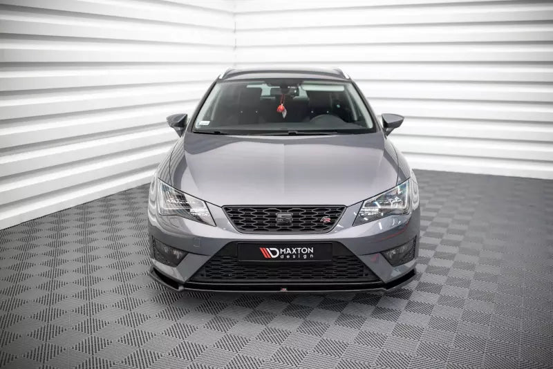 Maxton Design Frontlippe V.2 für Seat Leon FR / Cupra Mk3 Hochglanz schwarz – Ansicht 2