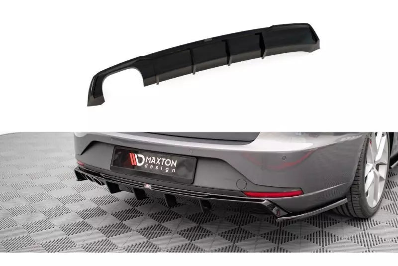Maxton Design Heckdiffusor für Seat Leon FR Sportstourer Mk3 Hochglanz schwarz – Ansicht 2