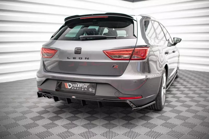 Maxton Design Heckdiffusor für Seat Leon FR Sportstourer Mk3 Hochglanz schwarz – Ansicht 4