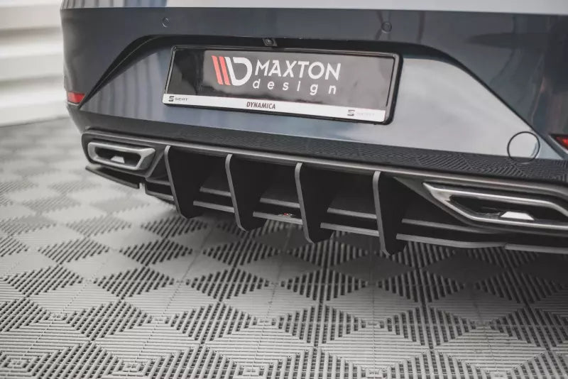 Maxton Design Street Pro Heckdiffusor für Seat Leon FR Hatchback Mk4 Schwarz – Ansicht 1
