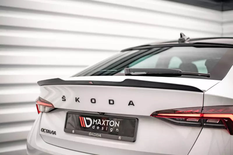 Maxton Design Heckspoiler Lippe für Skoda Octavia Liftback Mk4 Hochglanz schwarz – Ansicht 1