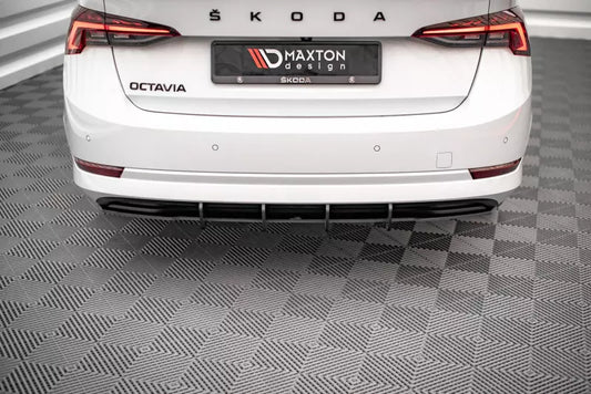 Maxton Design Street Pro Heckdiffusor für Skoda Octavia Mk4 Schwarz – Ansicht 1