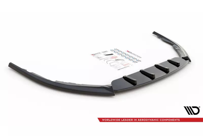 Maxton Design Frontlippe V.1 für Toyota Avensis Mk3 Facelift Hochglanz schwarz – Ansicht 4