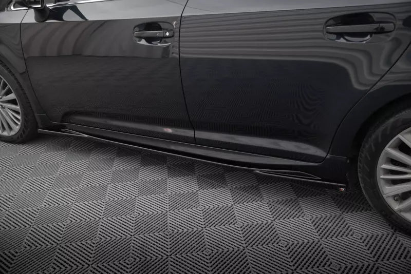 Maxton Design Seitenschweller (Paar) für Toyota Avensis Mk3 Facelift Hochglanz schwarz – Ansicht 3