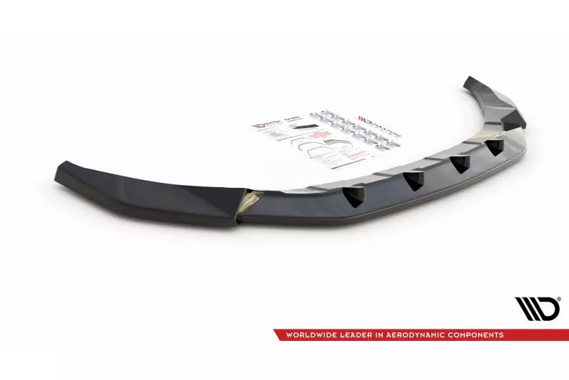 Maxton Design Frontlippe V.2 für VW T-Roc Mk1 Hochglanz schwarz – Ansicht 3