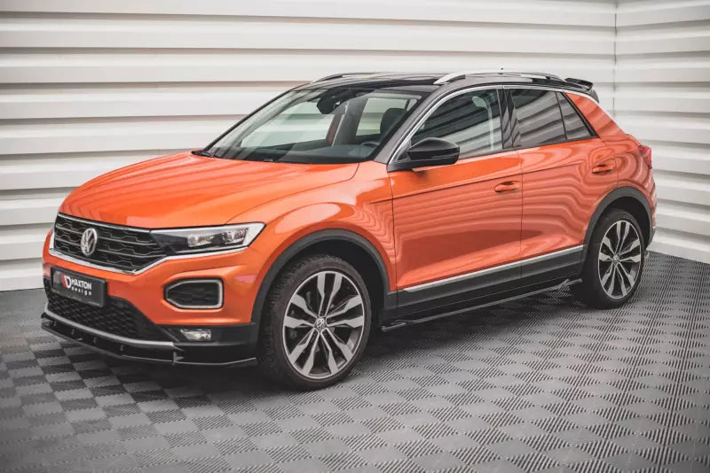 Maxton Design Seitenschweller (Paar) für VW T-Roc Mk1 Hochglanz schwarz – Ansicht 2