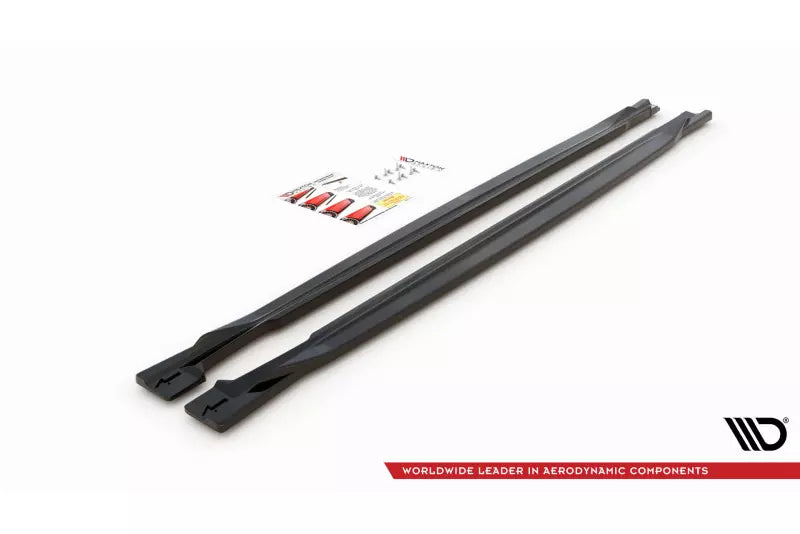 Maxton Design Seitenschweller (Paar) für VW T-Roc Mk1 Hochglanz schwarz – Ansicht 4