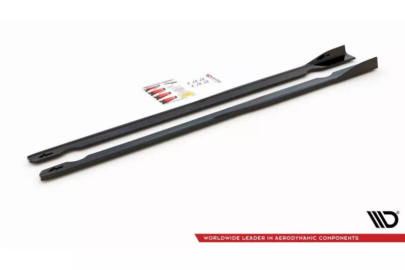 Maxton Design Seitenschweller (Paar) V.2 für VW Golf 7 R Hochglanz schwarz – Ansicht 4