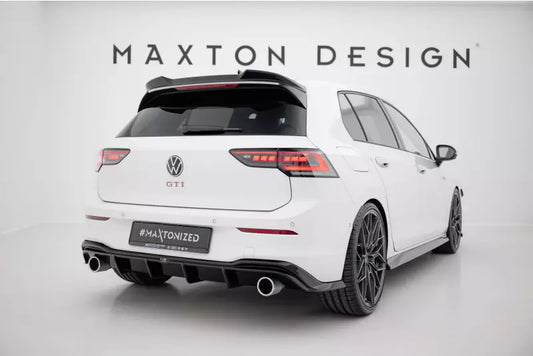 Maxton Design Heckdiffusor V.4 für VW Golf 8 GTI / GTD / GTE / R-Line Hochglanz schwarz – Ansicht 1