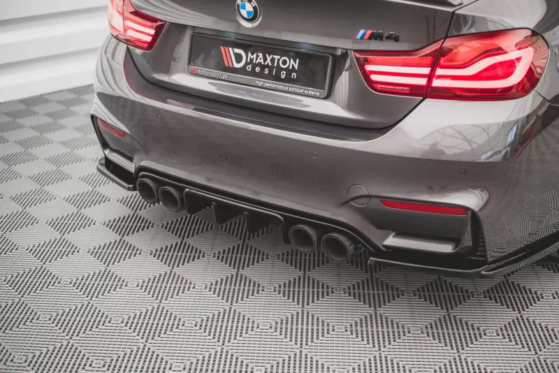 Maxton Design Heckdiffusor für BMW 4er F82 / F83 M-Paket / M4 Hochglanz schwarz – Ansicht 1