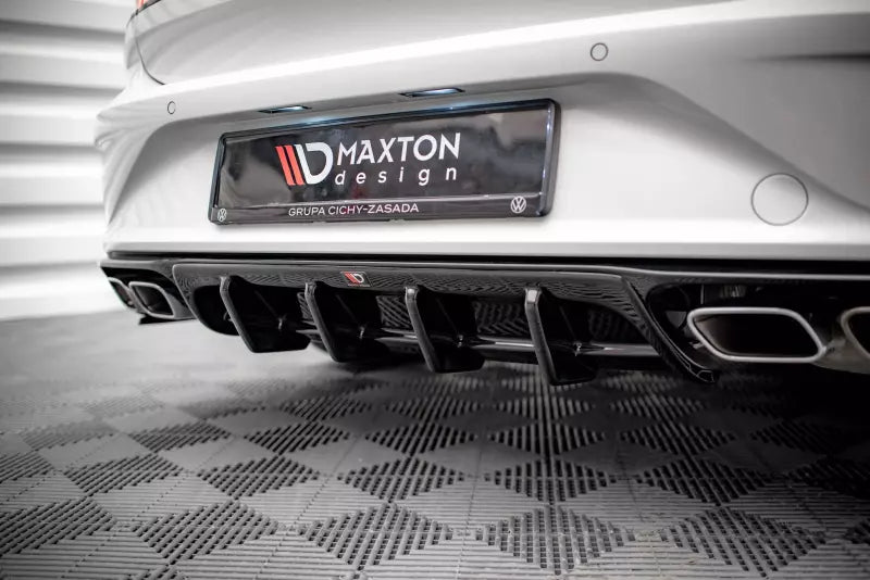 Maxton Design Heckdiffusor für VW Arteon R Hochglanz schwarz – Ansicht 2