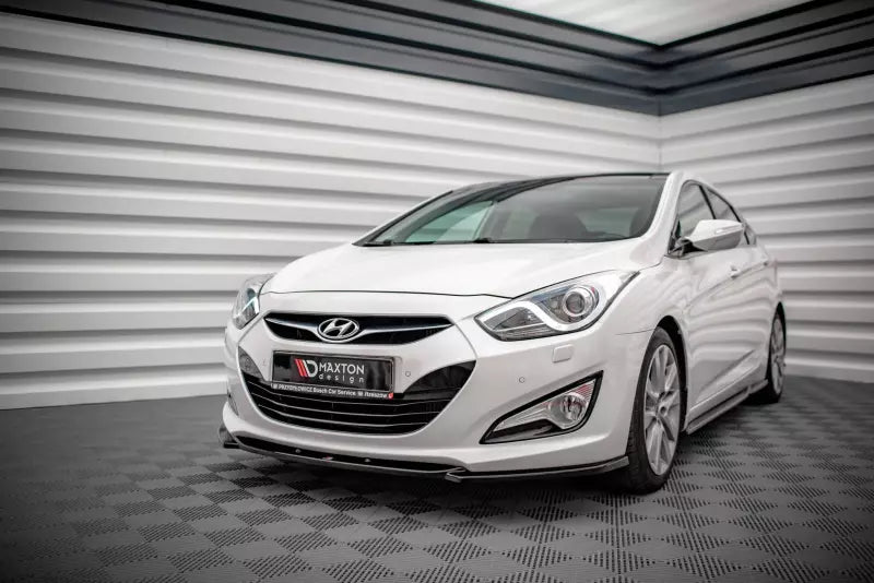 Maxton Design Frontlippe für Hyundai I40 Mk1 Hochglanz schwarz – Ansicht 1