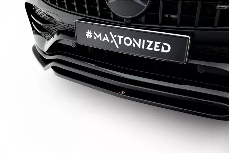 Maxton Design Frontlippe für Mercedes GLC Coupe / SUV AMG-Line C253 Facelift Hochglanz schwarz – Ansicht 3