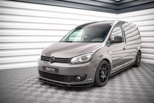 Maxton Design Frontlippe für VW Caddy Mk3 Facelift Hochglanz schwarz – Ansicht 1