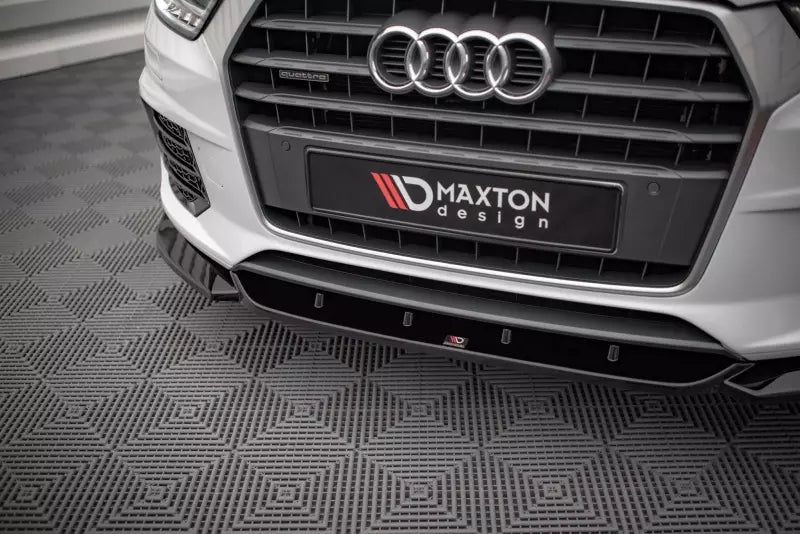 Maxton Design Frontlippe V.1 für Audi Q3 S-Line 8U Facelift Hochglanz schwarz – Ansicht 3