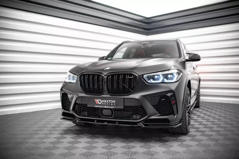 Maxton Design Frontlippe V.1 für BMW X5M F95 Hochglanz schwarz – Ansicht 1