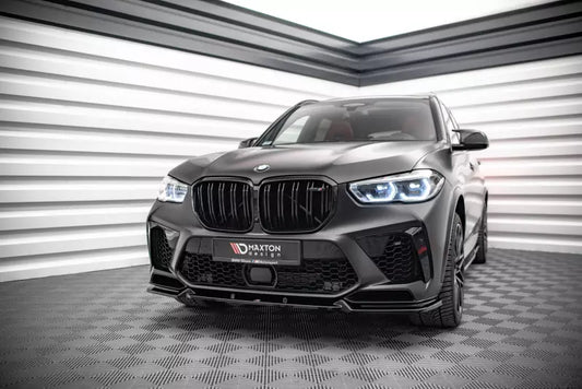 Maxton Design Frontlippe V.1 für BMW X5M F95 Hochglanz schwarz – Ansicht 1