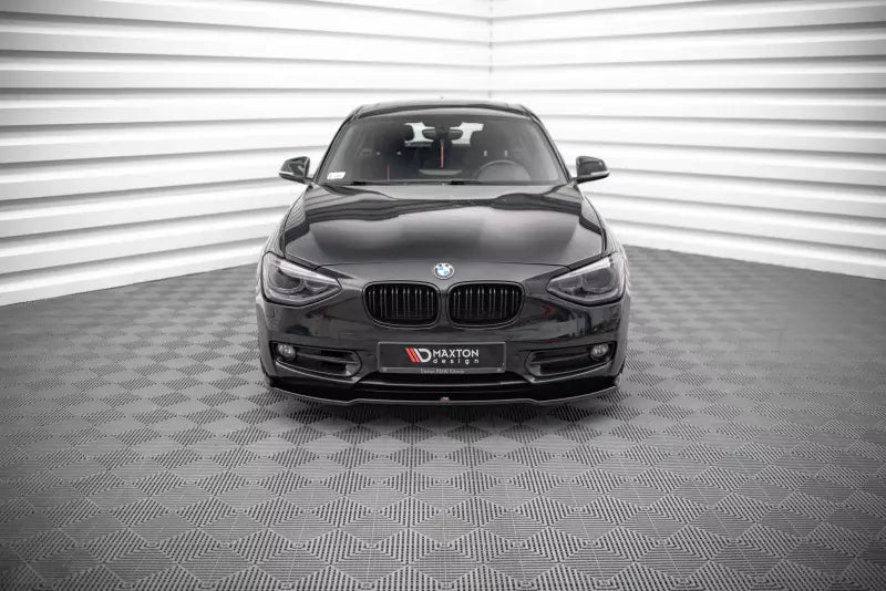 Maxton Design Frontlippe V.1 für BMW 1er F20 / F21 Hochglanz schwarz – Ansicht 2
