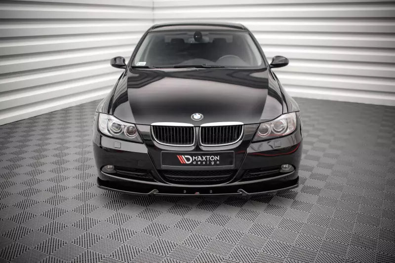 Maxton Design Frontlippe V.1 für BMW 3er E90 Hochglanz schwarz – Ansicht 1