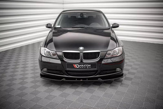 Maxton Design Frontlippe V.1 für BMW 3er E90 Hochglanz schwarz – Ansicht 1
