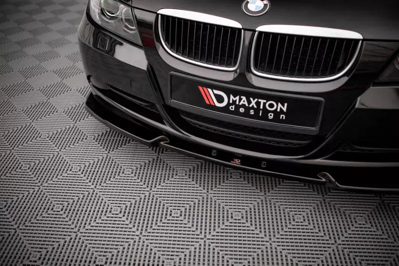 Maxton Design Frontlippe V.1 für BMW 3er E90 Hochglanz schwarz – Ansicht 2