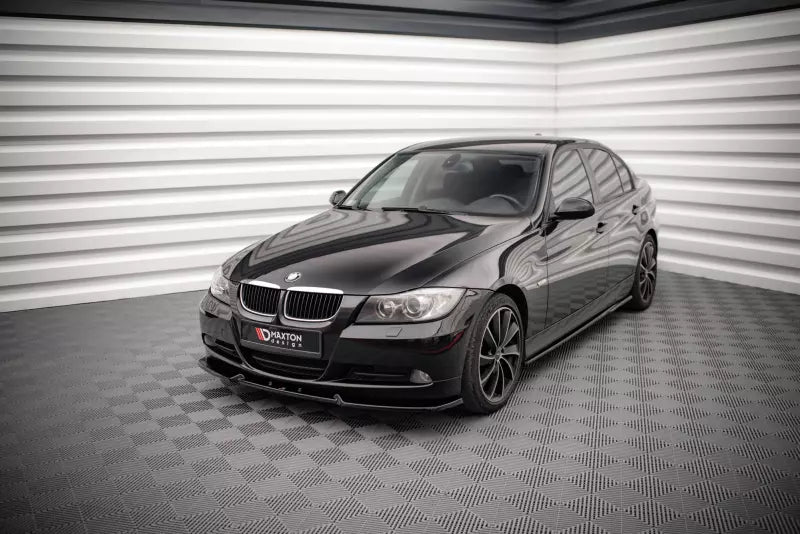 Maxton Design Frontlippe V.1 für BMW 3er E90 Hochglanz schwarz – Ansicht 3