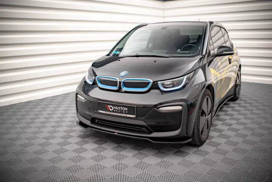 Maxton Design Frontlippe V.1 für BMW i3 Mk1 Facelift Hochglanz schwarz – Ansicht 1