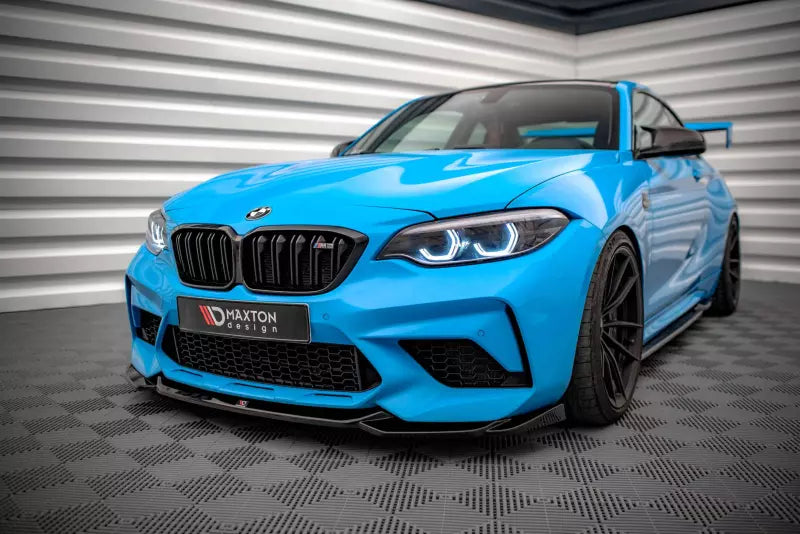 Maxton Design Frontlippe V.1 für BMW M2 Competition F87 Hochglanz schwarz – Ansicht 1