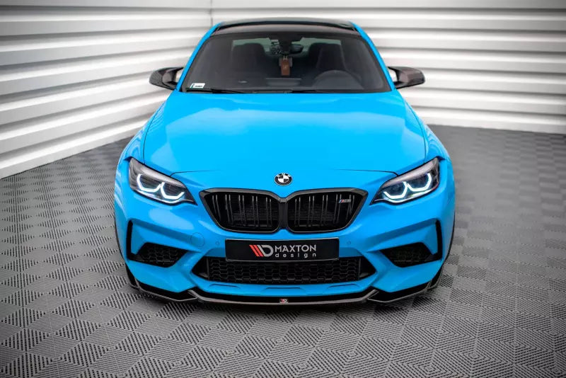 Maxton Design Frontlippe V.1 für BMW M2 Competition F87 Hochglanz schwarz – Ansicht 2