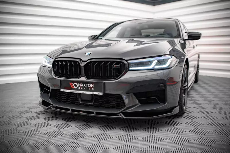 Maxton Design Frontlippe V.1 für BMW M5 F90 Facelift Hochglanz schwarz – Ansicht 1